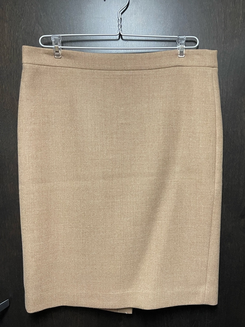 J. Crew No. Wool 2 Pencil Skirt - Camel sz 10